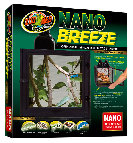 ReptiBreeze NANO Aluminum Screen Cage (10" x 10" x 12")