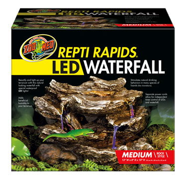 Repti Rapids LED Waterfall - MEDIUM ROCK