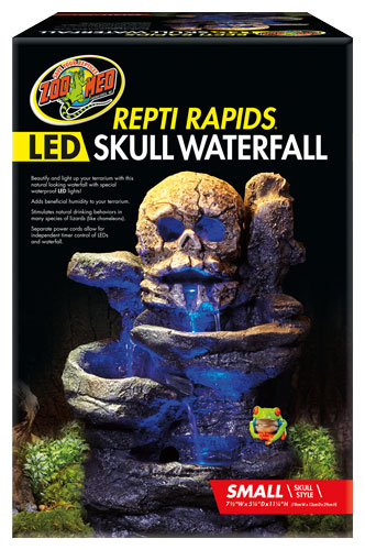 Repti Rapids LED Waterfall - SMALL SKULL