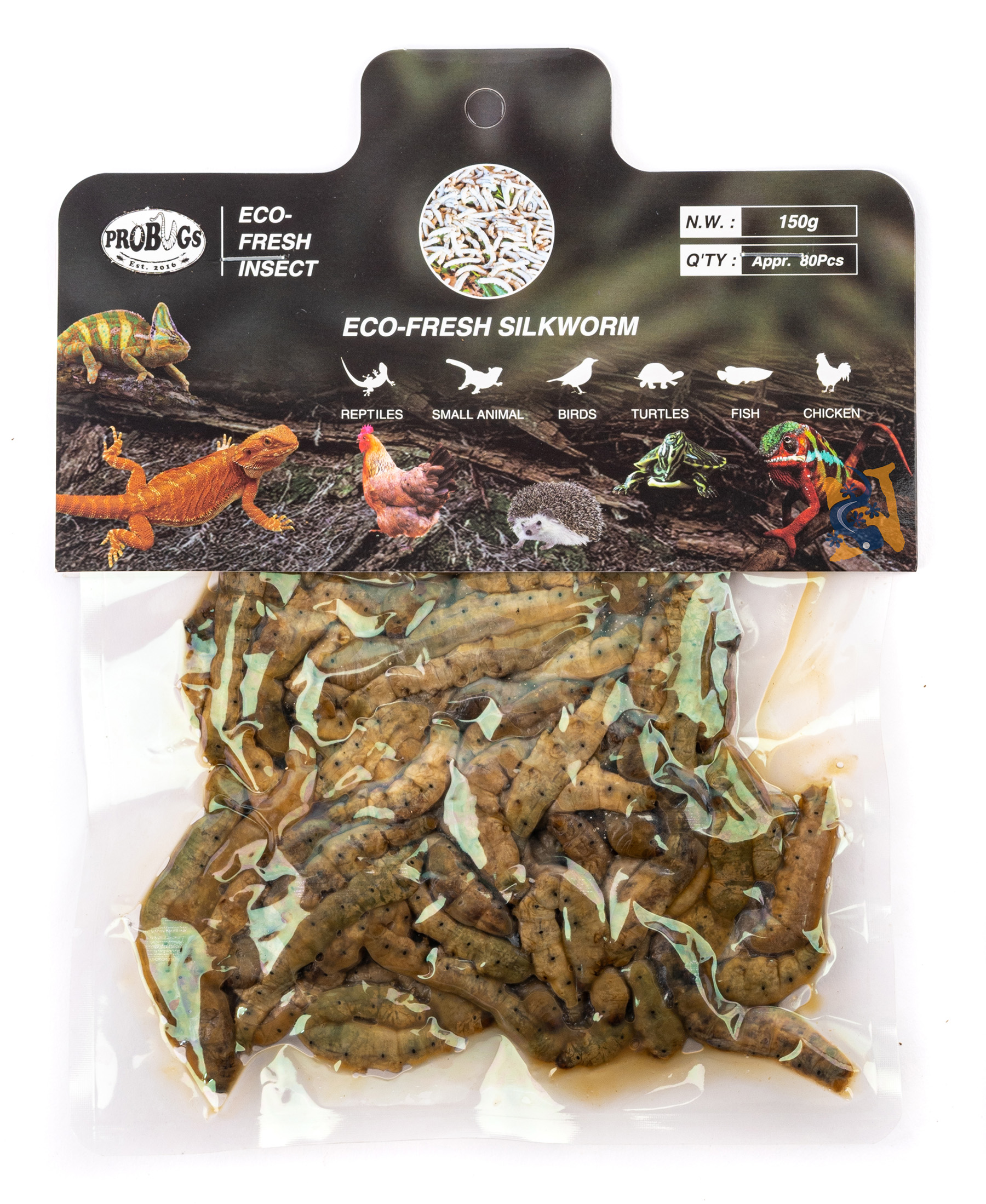 Eco-Fresh Silkworms Bulk (150 g)